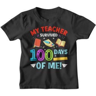 My Teacher Survived 100 Days Of Me Funny School V5 Youth T-shirt - Thegiftio UK