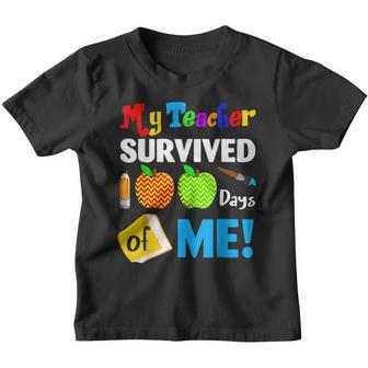 My Teacher Survived 100 Days Of Me Funny School V6 Youth T-shirt - Thegiftio UK