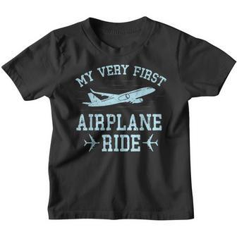 My Very First Airplane Ride First Time Flier Flight Funny Youth T-shirt - Thegiftio UK