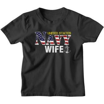 Navy Wife V2 Youth T-shirt - Thegiftio UK