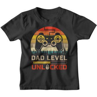 New Dad Level Unlocked Keychain Vintage Retro Video Game Youth T-shirt - Thegiftio UK