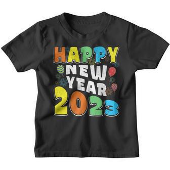 New Years Eve Party Supplies Kids Nye 2023 Happy New Year V5 Youth T-shirt - Thegiftio UK