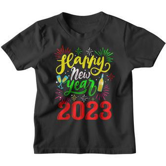 New Years Eve Party Supplies Kids Nye 2023 Happy New Year V8 Youth T-shirt - Thegiftio UK