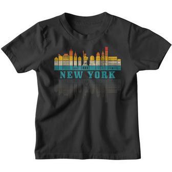 New York City Skyline Ny Nyc Vintage Pride Retro Youth T-shirt - Thegiftio UK