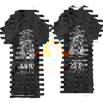 Nicu Nurse Cutest Pumpkins In The Patch Rainbow Halloween Rn V2 Youth T-shirt - Thegiftio