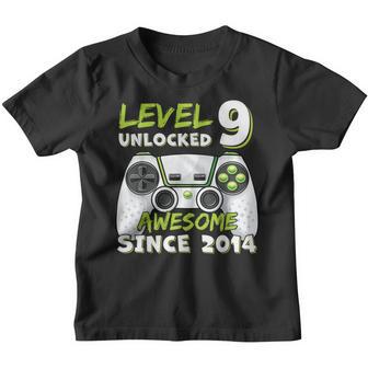 Nine 9Yr Bday Son Boy Funny Gamer 9Th 9 Year Old Birthday V2 Youth T-shirt - Thegiftio UK