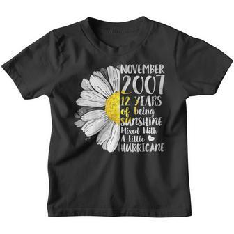 November Girl T Shirt 12 Years Old Sunshine Birthday Youth T-shirt | Mazezy