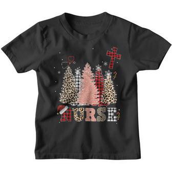 Nurse Christmas Tree Stethoscope Rn Lpn Scrub Nursing X-Mas Youth T-shirt - Thegiftio UK