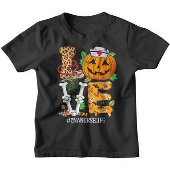 Nurse Halloween Costumes For Women Wth Love Cna Life Pumpkin V3 Youth T-shirt - Thegiftio UK