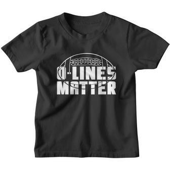 O Lines Matter Football Offensive Lineman Youth T-shirt - Thegiftio UK