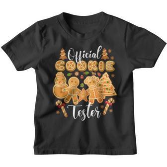 Official Cookie Tester Gingerbread Christmas Baking Team V2 Youth T-shirt - Thegiftio UK