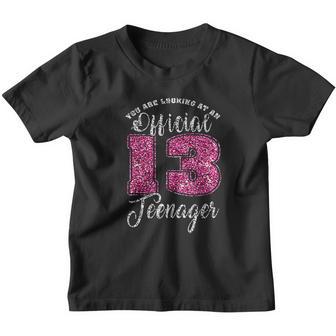 Official Teenager 13 Years Old 13Th Birthday Boys Girl Pink Youth T-shirt - Thegiftio UK