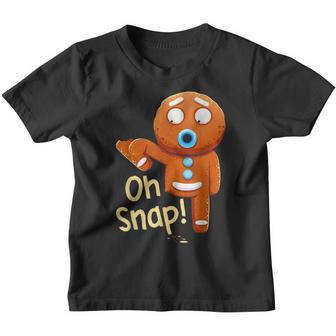 Oh Snap Gingerbread Funny Christmas Xmas Men Women Kids V3 Youth T-shirt - Thegiftio UK