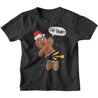 Oh Snap Gingerbread Funny Christmas Xmas Men Women Kids V5 Youth T-shirt - Thegiftio UK
