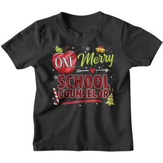 One Merry School Counselor Funny Christmas Xmas Men Women Youth T-shirt - Thegiftio UK