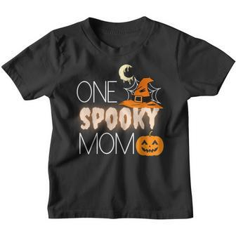 One Spooky Mom Halloween Witch Costume Party Family Womens Youth T-shirt - Thegiftio UK