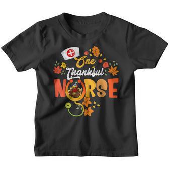 One Thankful Nurse Turkey Cute Nursing Cool Thanksgiving Day Youth T-shirt - Thegiftio UK