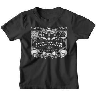 Ouija Spirit Board Gothic Witchcraft Occult Halloween Rib Youth T-shirt - Thegiftio UK