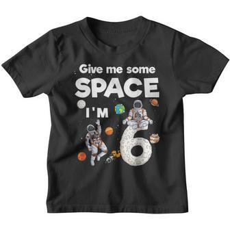 Outer Space Astronaut Planets Six Year Old 6Th Birthday Kids Youth T-shirt | Mazezy