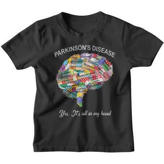 Parkinsons Awareness Its All In My Heart Colorful Youth T-shirt - Thegiftio UK