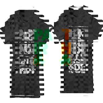 Part Irish All Trouble St Patricks Day Gift For Boy Kids Youth T-shirt | Mazezy