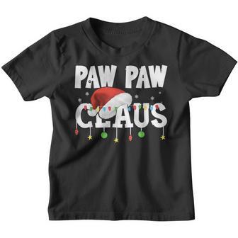 Paw Paw Claus Santa Funny Christmas Pajama Matching Family Youth T-shirt - Thegiftio UK