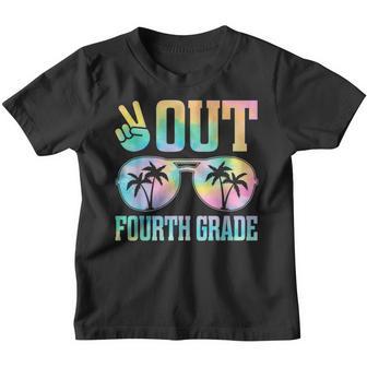 Peace Out Fourth Grade Last Day Of School Graduation Gifts Youth T-shirt - Thegiftio UK