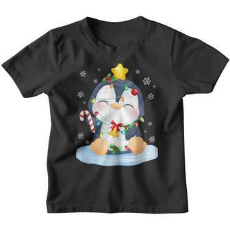 Penguin Christmas Merry Christmas Youth T-shirt - Thegiftio UK