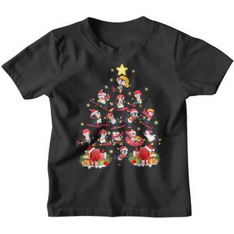 Penguins Christmas Tree Penguins Lover Youth T-shirt - Thegiftio UK