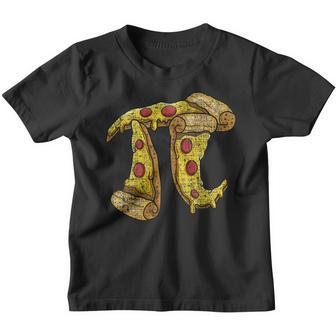 Pi Day Shirt Kids Pizza Pi Funny Math Food 314 Distressed Youth T-shirt | Mazezy