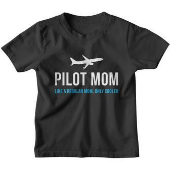Pilot Mom Funny Cute Airplane Aviation Gift V2 Youth T-shirt - Monsterry DE