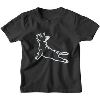 Pineapple Doga Frenchie Yoga Youth T-shirt - Thegiftio UK