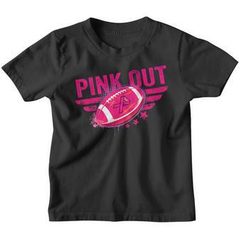 Pink Out Breast Cancer Awareness Football Breast Cancer V6 Youth T-shirt - Thegiftio UK