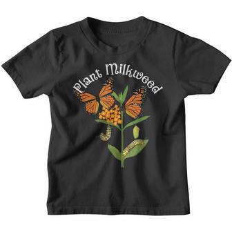 Plant Milkweed Monarch Butterfly Caterpillar V2 Youth T-shirt - Thegiftio UK
