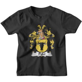 Pohl Family Crest German Family Crests Youth T-shirt - Thegiftio UK