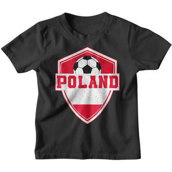 Polish Soccer Boy Poland Flag Jersey Football Fans Youth T-shirt - Thegiftio UK