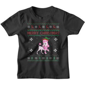 Poodle Dog Lover Women Girls Boys Ugly Christmas Sweater Youth T-shirt - Thegiftio UK
