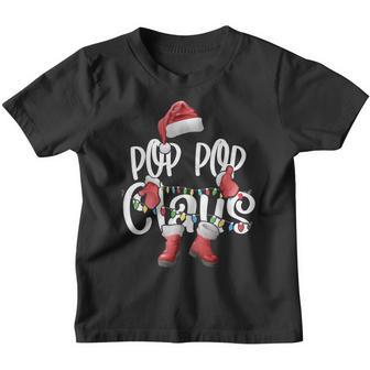 Pop Pop Claus Santa Hat Matching Christmas Family Group V2 Youth T-shirt - Thegiftio UK