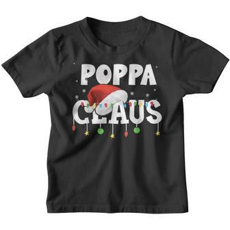 Poppa Claus Santa Funny Christmas Pajama Matching Family V2 Youth T-shirt - Thegiftio UK