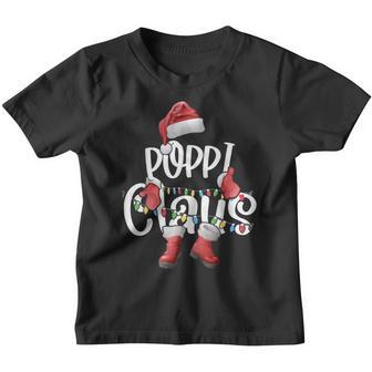 Poppi Claus Christmas Poppi Santa Family Matching Pjs Youth T-shirt - Thegiftio UK