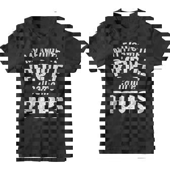 Pops Grandpa Gift My Favorite People Call Me Pops Youth T-shirt - Thegiftio