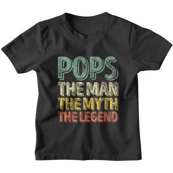 Pops The Man The Myth The Legend Christmas Youth T-shirt - Monsterry UK