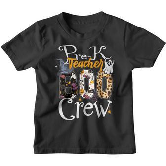Pre-K Boo Crew Witch Hat Fall Halloween Costume Teacher 2022 Youth T-shirt - Thegiftio UK