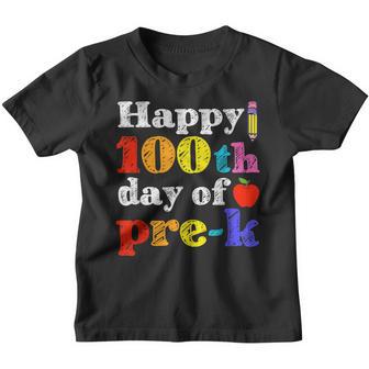 Pre-K Teacher Happy 100Th Day School Smarter Party Youth T-shirt - Thegiftio UK