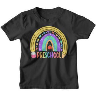 Preschool Rainbow 100 Days Of School Back To School Youth T-shirt - Thegiftio UK