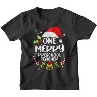 Preschool Teacher - One Merry Preschool Teacher Youth T-shirt - Thegiftio UK