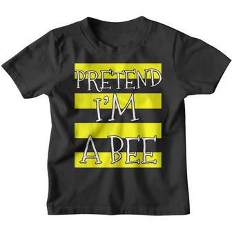 Pretend Im A Bee Lazy Halloween Costume Matching Reunion Youth T-shirt - Thegiftio UK