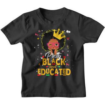 Pretty Black And Educated Black History Junenth 1865 Girl Youth T-shirt - Thegiftio UK