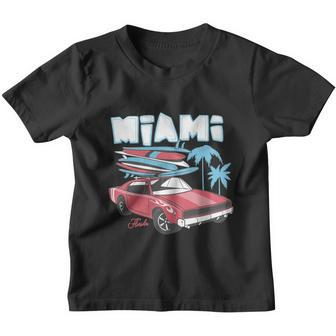 Print And Retro Car With Surfboard Youth T-shirt - Monsterry CA