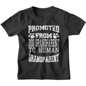 Promoted From Dog Grandparent To Human Grandparent Youth T-shirt - Monsterry AU